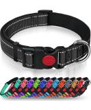 Taglory dog collar soft padded neoprene nylon dog collar for large dogs adjustable and reflective for training black l (1 Pack) black - Buy Online on SooperMarket.com