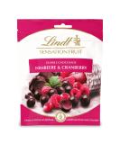 Lindt chocolate sensation fruit raspberry and cranberry |150 G |Dark chocolate balls with exquisite fruit filling on apple base |Praline gift |Chocolate gift raspberry & cranberry - Buy Online on SooperMarket.com