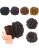 Short Synthetic Afro Puff Drawstring Ponytail Extension - Medium 4# Kinky Curly Ponytail for Natural Hair - Buy Online on SooperMarket.com