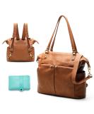 Diaper Bag Tote Mominside Leather Diaper Bag Backpack with 14 Pockets for Mom Dad, Baby Registry Search, Large Travel Baby Bag for Boys Girls with 4 Insulated Pockets, Changing Station-Brown - Buy Online on SooperMarket.com