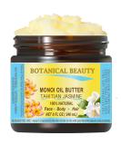 Botanical Beauty Monoi Oil Butter - Pure Natural Virgin Unrefined Tahitian Jasmine 8 Fl. Oz. for Face Skin Body Hair & Nails - Buy Online on SooperMarket.com