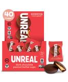 UNREAL Dark Chocolate Peanut Butter Cups  5g Sugar  Certified Vegan Gluten Free Fair Trade Non-GMO  No Sugar Alcohols or Soy  40ct 40 Count (Pack of 1) - Buy Online on SooperMarket.com