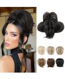 REECHO Messy Bun Hair Piece Claw Clip Short Ponytail Extension - Black Brown - Buy Online on SooperMarket.com