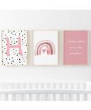 Pompom Prints Set of 3 Girls Bedroom Prints Rainbow Nursery Prints Scandi Boho Style Nursery Decor Playroom Prints Picture Frames not Included (A3 H) A3 H - Buy Online on SooperMarket.com