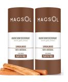 Plastic Free Natural Deodorant for Men - 2 Pack of 100% Biodegradable Paper Tube Packaging - Ecofriendly Sustainable Aluminum Free Baking Soda Free Sandalwood - Buy Online on SooperMarket.com