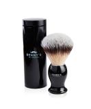 Shaving Brush | Free Travel Case | BENNY'S | Luxury Brush | Gentle Exfoliator | Removes Dirt Dead Skin and Reduce Blemishes | Men's Gift Idea | Creates The Best Shaving Cream Lather | Made in The UK - Buy Online on SooperMarket.com