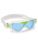 Aquasphere Vista JR swimming goggles swimming goggles for children from 6 years with UV protection and silicone seal fittings and leak-free glasses for boys & girls transparent & light green- blue lens - Buy Online on SooperMarket.com