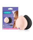 Lansinoh washable breastfeeding inserts light pink & black - 8 pieces including laundry net - ultra -suction super soft and reusable 8 pieces (1 Pack) single - Buy Online on SooperMarket.com