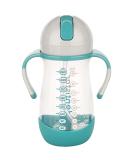 DentiStar Strohhalmbecher 260 ml - Baby Bottle with Dynamic Straw for 6 Months+ | Anti-Slip Design & Cleaning Brush | BPA Free Mint - International Shipping Available - Buy Online on SooperMarket.com