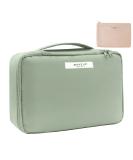 Queboom Travel Makeup Bag Cosmetic Bag Makeup Bag Toiletry bag Makeup bags for women and girls (Green) - Buy Online on SooperMarket.com
