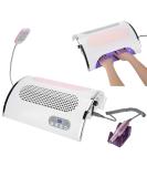 Salmue 3 in 1 Nail Dryer Vacuum Cleaner & Manicure Tool Set - UV Lamp, Dust Extraction, LED Light - Ideal for Gel Nails - Buy Online on SooperMarket.com