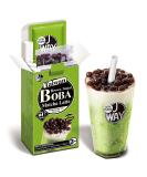 J WAY Instant Boba Bubble Pearl Matcha Milk Tea Kit with Authentic Brown Sugar Tapioca Boba, Ready in Under One Minute, Paper Straws Included - 3 Servings - Buy Online on SooperMarket.com