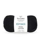 Estako Royal Cotton 100% Mercerized Giza Cotton Yarn - Super Fino 1 Skein in Black for Crochet & Knitting - 1.76 Oz (50g) / 137 Yrds (125m) - Buy Online on SooperMarket.com