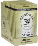 Raging Bull Original Beef Biltong - delicious authentic South African biltong. Made with natural ingredients & our award-winning skills. High in protein low carbs & gluten free. 10 x 28g snack packs. - Buy Online on SooperMarket.com