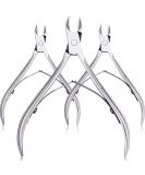 3 Packs Stainless Steel Cuticle Remover Manicure Tools Cuticle Trimmer Scissors Durable Manicure Tools Cuticle Clippers for Fingernails and Toenails (Sliver) Silver - Buy Online on SooperMarket.com