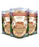 Birch Benders Organic Chocolate Chip Pancake & Waffle Mix - 3 Pack, 1 lb Each - Whole Grain, Non-GMO - Buy Online on SooperMarket.com