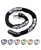 NDakter Bike Chain Lock, 5-Digit Combination Anti-Theft Bicycle Lock, 3.2 feet Long Security Resettable Bike Locks Heavy Duty for Bike, Bicycle, Scooter, Motorcycle, Door, Gate, Fence Black - Buy Online on SooperMarket.com