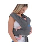 Dreamgenii SnuggleRoo Hybrid Baby Carrier & Wrap | Charcoal Grey | From Birth to Toddler - Buy Online on SooperMarket.com