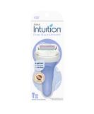 Schick Intuition Pure Nourishment Razors for Women | 1 Razor & 2 Intuition Razor Blades Refill with Organic Cocoa Butter - Buy Online on SooperMarket.com