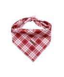 Lionet Paws Bandana for Dogs | Triangular Headscarf & Towel | Red Checked Design | Fits Small to Large Dogs - 1 Pack - Buy Online on SooperMarket.com