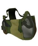Buy Aoutacc Foldable Airsoft Mask - Half Face Mask with Ear Protection for War Games Hunting & Paintball - International Shipping Available - Buy Online on SooperMarket.com