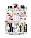 360 Degree Rotating Makeup Organizer | 7 Adjustable Layers | Large Capacity Cosmetic Storage - Buy Online on SooperMarket.com
