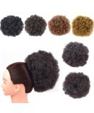 Short Kinky Curly Afro Puff Drawstring Ponytail Extension | Clip-in Synthetic Hairpiece for Women - Large 2 - Buy Online on SooperMarket.com
