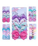 6-Piece Set: 5-Inch Colorful Mermaid Unicorn Rainbow Fish Hair Loops Clips for Toddler Girls - Buy Online on SooperMarket.com