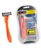 Premium Shaving Razors for Women and Men - 6+1 Razor Blade Refills in Yellow for a Smooth Shave | International Shipping Available - Buy Online on SooperMarket.com