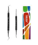 BEZOX Ingrown Toenail File & Lifter Set- Podiatrist Preferred Ingrown Toenail Treatment Tool Black - Buy Online on SooperMarket.com