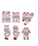 PatPat Family Christmas PJs Matching Sets - Reindeer & Snowflake Patterned Sleepwear for Couples and Kids (Kids 6-7 Years, Elks White) - Buy Online on SooperMarket.com