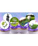 24 x Pre-Cut Golf 1 Edible Stand up Wafer Paper Cupcake Toppers Cake Decorations Happy Birthday Party Sport - Buy Online on SooperMarket.com