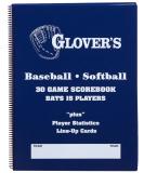 Glover's Scorebooks 9 to 15 Player Baseball/Softball Scorebook (30 Games) - Buy Online on SooperMarket.com