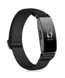 Fintie Elastic Bands Compatible with Fitbit Inspire 2 / Inspire HR/Inspire, Adjustable Stretchy Nylon Loop Band Breathable Replacement Strap Accessory Wristband, Black - Buy Online on SooperMarket.com