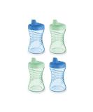 NUK Fun Grips Hard Spout Sippy Cup  10 oz. | Easy to Hold Toddler Cup  4pk 4 Count (Pack of 1) Blue/Green - Buy Online on SooperMarket.com