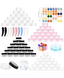 Buy RUIJIE 100 Pack 3g/3ml Empty Cream Jars - Screw Cap Lids for Cosmetics Lip Balm & Travel Jars | International Shipping Available - Buy Online on SooperMarket.com