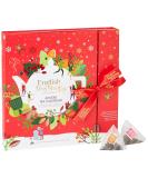 English Tea Shop Organic Book Style Red Advent Calendar - 25 Loose Leaf Tea Pyramid Bags - 13 Different Flavours. 50 g U060772 - Buy Online on SooperMarket.com