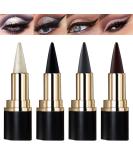 MISS ROSE M 4 Pcs Black Gel Eyeliner Set,Cream Eyeliner Tool Smudge Proof Eyeliner Pencil,Matte Black Eye-liner Pencil Tattoo Eyeliner Pen, Eyeliner Gel Stick Makeup Eye-liners for Women Girls (4 Colors) - Buy Online on SooperMarket.com