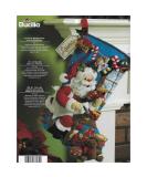 Bucilla The Workshop Christmas Stocking Felt Applique Kit  18-Inch - Buy Online on SooperMarket.com