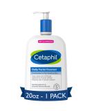 Face Wash by CETAPHIL, Daily Facial Cleanser for Sensitive, Combination to Oily Skin, NEW 20 oz, Gentle Foaming, Soap Free, Hypoallergenic NEW, 20 Ounce - Buy Online on SooperMarket.com