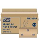 Tork Multifold Hand Towel Natural H2 Universal 100 Recycled Fibers 16 x 250 Sheets MK520A - Buy Online on SooperMarket.com