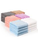 Orighty Makeup Remover Cloths for Face Eye Lips Pack of 24 Reusable Makeup Removal Cleansing Cloths Soft & Washable Coral Fleece Microfiber Makeup Washcloths Makeup Remove Face Towel 7 x 7 inch - Buy Online on SooperMarket.com