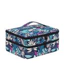 LYFFXYH Nail Polish Carrying Case - Portable Double-Layer Storage Bag for 42 Bottles (15ml) - Green Leaf Design - Ideal for Organizing Nail Polish and Manicure Set - Buy Online on SooperMarket.com