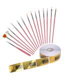Katoom 515 Pcs Self-Adhesive Nail Stencils - Golden Gel Nail Extension Templates for Perfect Nail Art - Buy Online on SooperMarket.com