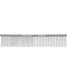 Resco US-Made Combination Comb for Dogs and Cats - Teeth/Medium-Coarse Spacing Nickel - Buy Online on SooperMarket.com