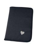 Luxdag Changing Bag with Zip - Dark Blue Heart Diaper Bag for On-the-Go - Organized Compartment for Diapers & Wet Wipes - International Shipping Available - Buy Online on SooperMarket.com