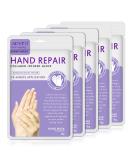 Hand Mask 5 Pairs Hand Moisturizing Gloves Mask Hand Spa Mask Infused Collagen Serum Vitamins Natural Plant Extracts for Dry Cracked Hands Whitening and Anti-aging Repair Rough Skin Lavender - Buy Online on SooperMarket.com