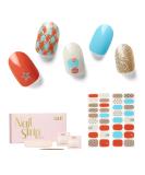 NAILOG Semi Cured Gel Nail Strips - 34 pcs Salon-Quality Nail Stickers for Long-Lasting Gel Finish - Buy Online on SooperMarket.com