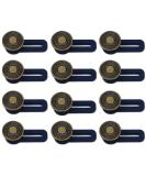 YANGWEN 12 Pcs Button Waist Extender for Jeans - Elastic Button Extension for Pants, Trousers - Adjustable Waistband Expander - Buy Online on SooperMarket.com