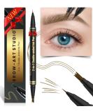 Imethod microblading eyebrow pencil-Eyebrow Pencil 2-in-1 dual-ended eyebrow pencil with 3-tine-micro fork tip applicator & precise brush tip creates natural eyebrows light brown 01 light brown - Buy Online on SooperMarket.com